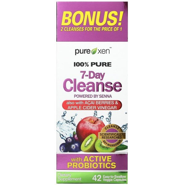 Purely Inspired 7 - Day Cleanse Detox Capsules Easy To Swallow 42 Capsules