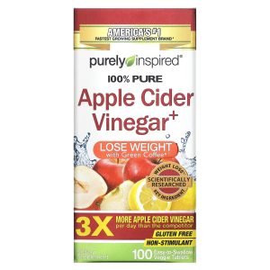 حبوب خل التفاح للتخسيس apple cider vinegar purely inspired