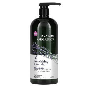 Avalon organics nourishing lavender shampoo promotes healthy and shiny hair - 32 fl oz (946 ml)