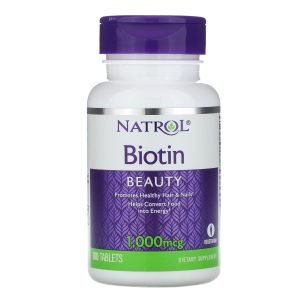 Natrol biotin 1000 mg for hair growth capsules