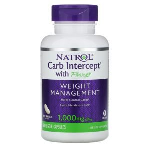 Natrol Carb Intercept with Phase 2 Carb Controller - 500 mg - 60 Veggie Caps