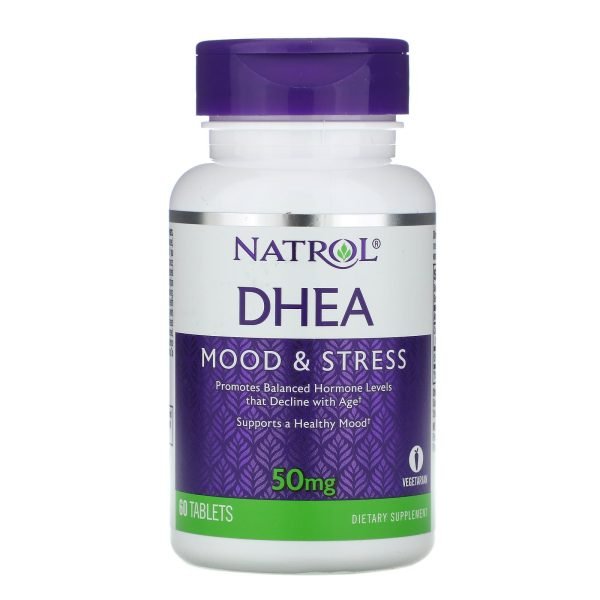 Natrol Dhea Mood And Stress Capsules 50 Mg 60 Tablets