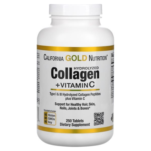 حبوب الكولاجين مع فيتامين سي لدعم صحة البشرة والشعر والاظافر والمفاصل