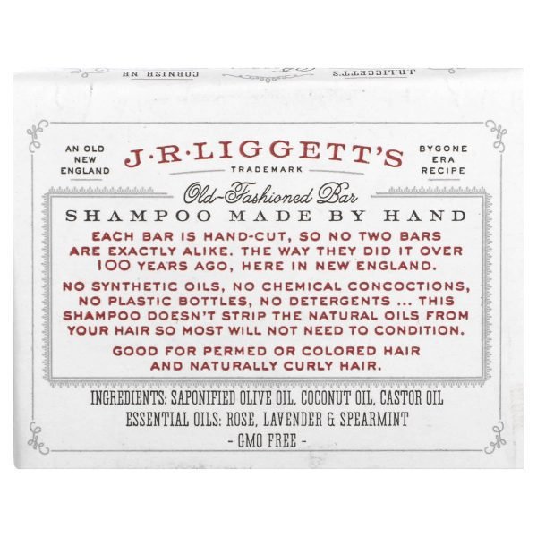 J.r Liggett'S Old Fashioned Shampoo Bar Original Formula Nourishes Scalp - 3.5 Oz (99 G)