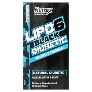 lipo 6 black diuretic capsules reduce water and bloat