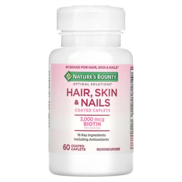 Nature'S Bounty Optimal Solutions Hair Skin And Nails Capsules - 60 Coated Caplets