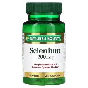 Nature's Bounty Selenium 200 mcg mineral supplements | 100 Tablets
