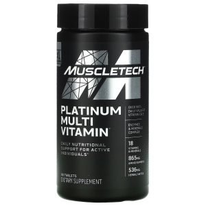 MuscleTech platinum multivitamin supplement for overall healthy support