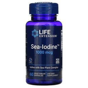 Life extension sea iodine1000 mcg thyroid function capsules natural iodine - 60 capsules