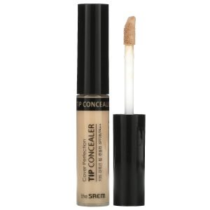 The Saem Cover Perfection Tip Concealer - SPF 28 PA++ 01 Clear Beige 0.23 oz