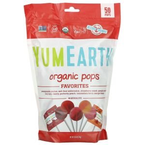 YumEarth Organic Pops Assorted Lollipops - 50 lollipops