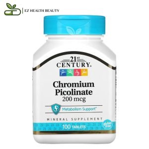 Chromium picolinate supplement 200 mcg for metabolism support