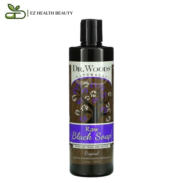 Dr Woods Raw Black Soap With Fair Trade Shea Butter