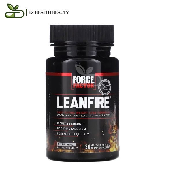 Force Factor Leanfire Fast Acting Weight Loss Formula 30 Vegetable Capsules