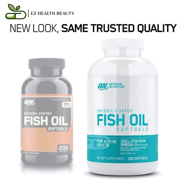 أوبتيموم نيوتريشن‏ كبسولات زيت السمك 100 حبة | Coated Fish Oil - 100 Softgels Optimum Nutrition