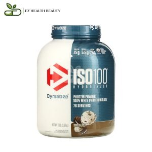 Dymatize ISO100 Hydrolyzed ديماتيز إيسو المتحلل مائيًا مصنوع 100٪ من بروتين مصل اللبن المعزول كوكيز وكريمة 5 رطل (2.3 كجم)