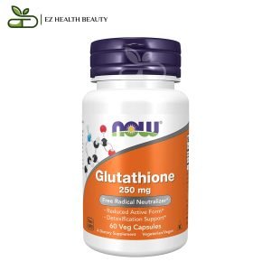 حبوب جلوتاثيون مضاد للأكسدة 250 مجم 60 كبسولة Glutathion Capsules Now Foods