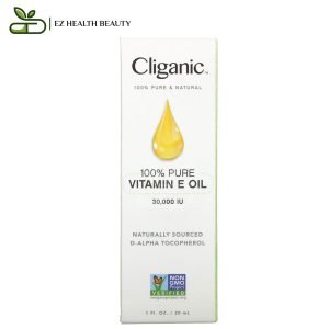 Cliganic 100 pure vitamin E oil for skin, hair and nails