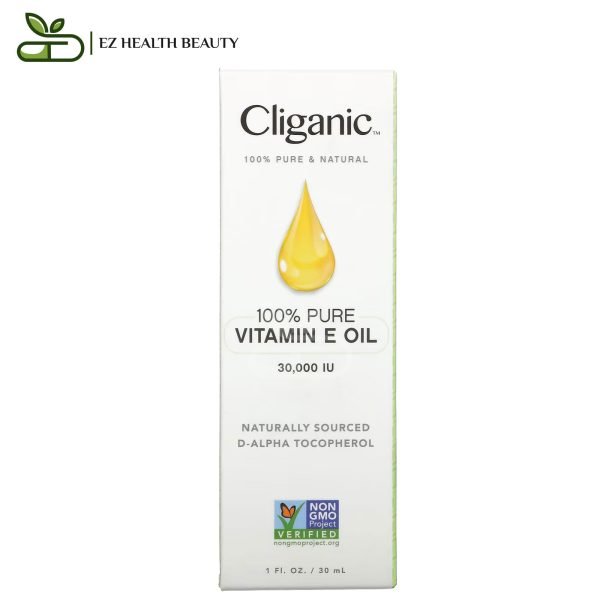 Cliganic 100 Pure Vitamin E Oil For Skin, Hair And Nails