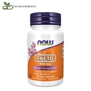 keto 7 حبوب لضبط الوزن 100 مجم 60 كبسولة نباتية 7Keto Now Foods