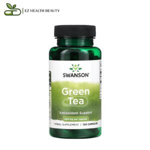 كبسولات الشاي الأخضر مضاد للأكسدة 500 مجم 100 كبسولة Green Tea Capsules Swanson
