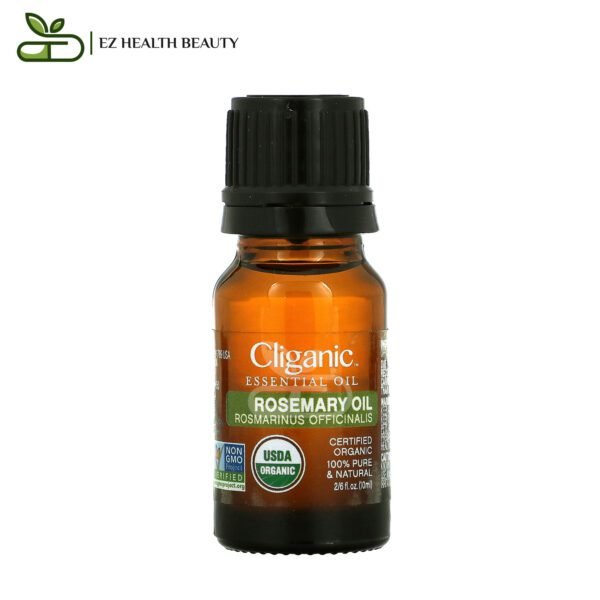 Pure Rosemary Oil For General Health 100% Pure Essential Oil Cliganic 0.33 Fl Oz (10 Ml)
