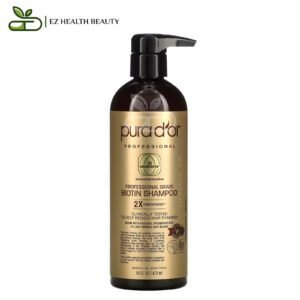 Professional Grade Biotin Shampoo Pura D'or To Reduce Hair Thining 16 fl oz (473 ml)
