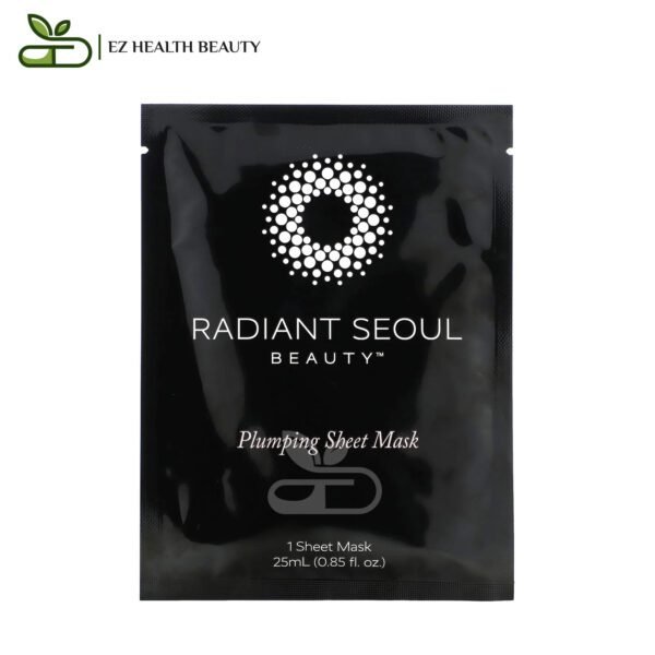 راديانت سول قناع ورقي لبشرة ممتلئة قناع ورقي واحد 0.85 أونصة (25 مل) Plumping Beauty Sheet Mask Radiant Seoul
