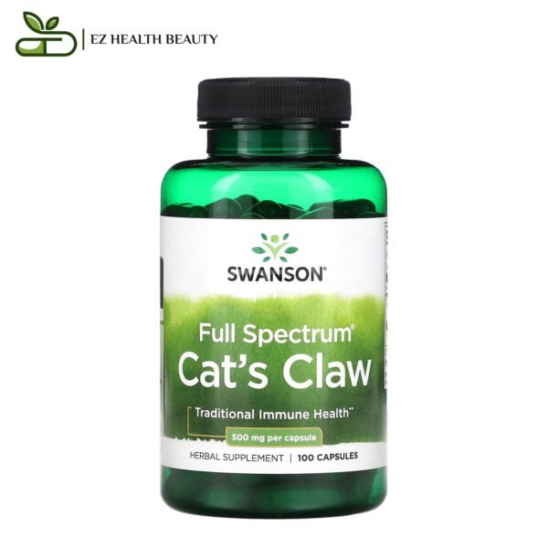 حبوب مخلب القط لعلاج التهابات المفاصل 500 مجم 100 كبسولة Full Spectrum Cat'S Claw Swanson
