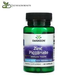 كبسولات الزنك بيكولينات لدعم المناعة 22 مجم 60 كبسولة Zinc Picolinate Swanson