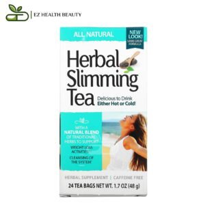 شاي التنحيف العشبي طبيعي بالكامل خالٍ من الكافيين 24 كيس شاي 1.7 أونصة (48 جم) Herbal Slimming Tea 21st Century