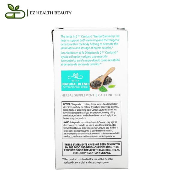 Sliming Herb Tea All Natural Caffeine Free 21St Century 24 Tea Bags 1.7 Oz (48 G)