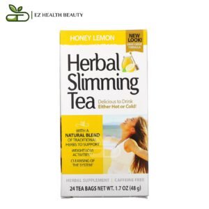 شاي عشبي للتنحيف بنكهة الليمون والعسل خالٍ من الكافيين 24 كيس شاي 1.7 أونصة (48 جم) Herbal Slimming Tea 21st Century