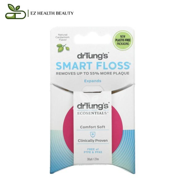Smart Floss For Cleaning Teeth Natural Cardamom Dr. Tung'S 30 Yd (27 M)