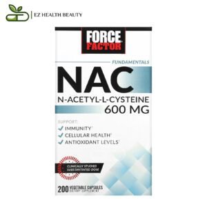 دواء استيل سستايين لدعم المناعة وصحة الخلايا 600 مجم 200 كبسولة NAC, N-Acetyl-L-Cysteine Force Factor